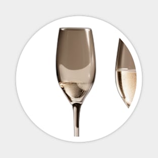 Elegance in Bubbles - Sparkling Wine Glasses Set No. 1007 Magnet